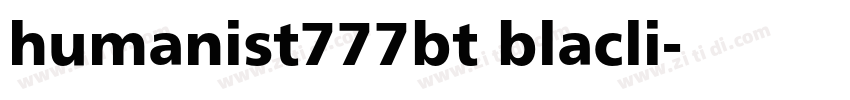 humanist777bt blacli字体转换